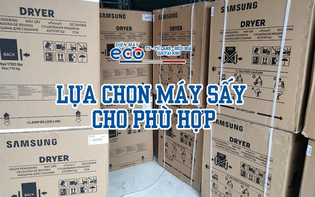 Lựa chọn máy sấy quần áo phù hợp cho gia đình