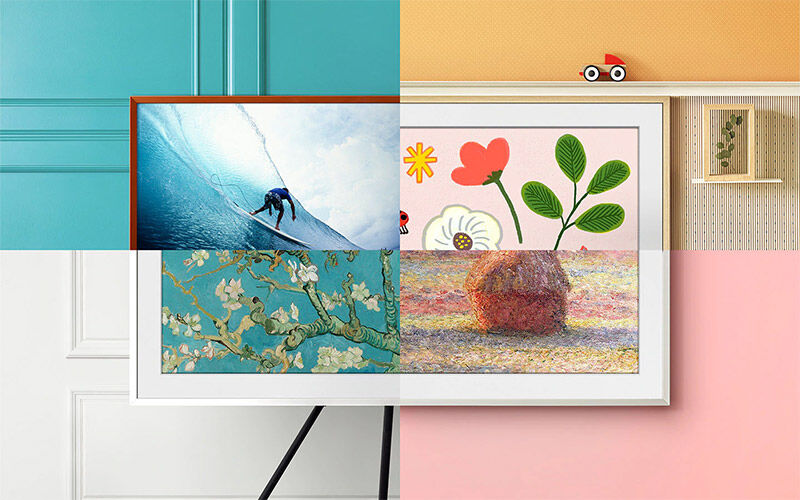 qled tivi khung tranh samsung 4k 65 inch 65ls03a lifestyle tvmới 2021