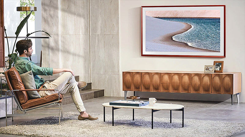 qled tivi khung tranh samsung 4k 65 inch 65ls03a lifestyle tvmới 2021