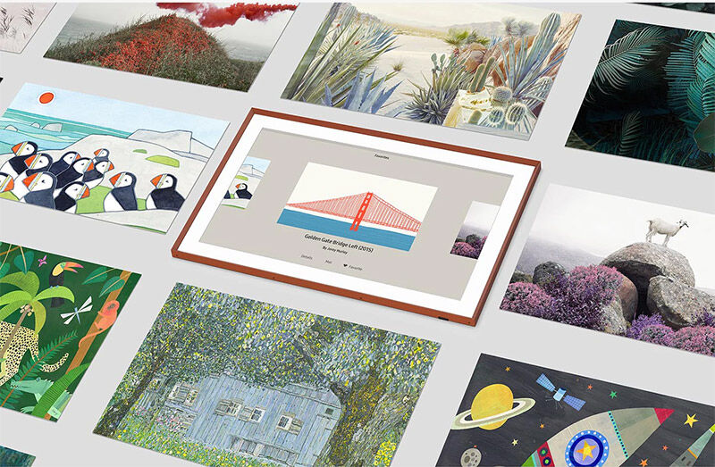 qled tivi khung tranh samsung 4k 65 inch 65ls03a lifestyle tvmới 2021