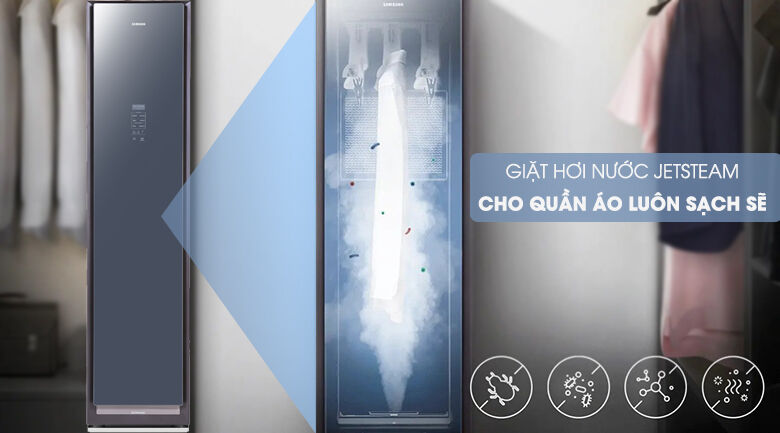 tủ chăm sóc quần áo airdresser samsung - jetsteam