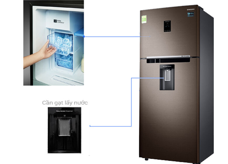 lấy nước bên ngoài - tủ lạnh samsung inverter 360 lít rt35k5982dx/sv