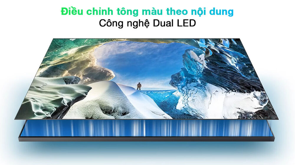 smart tivi qled 4k 65 inch samsung qa65q70a công nghệ dual led