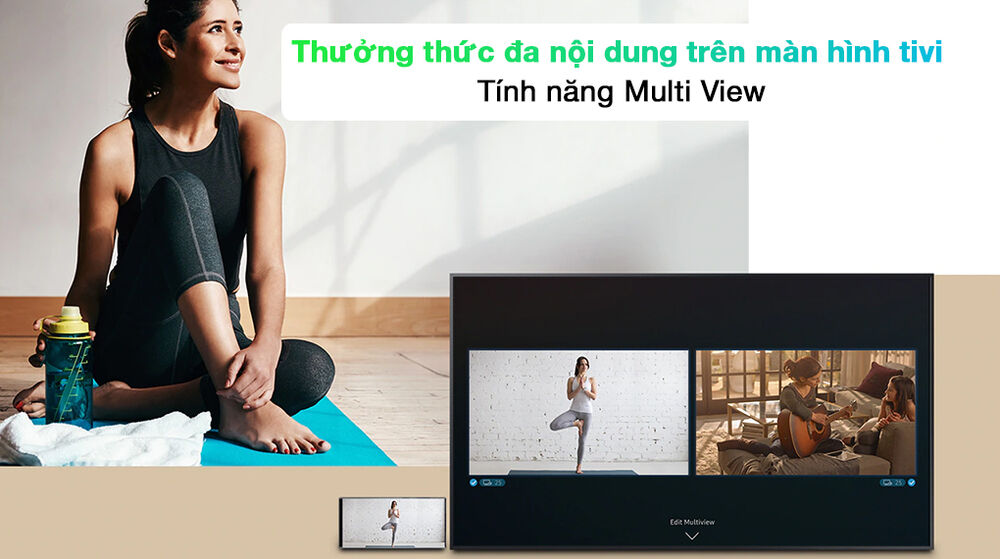 smart tivi qled 4k 65 inch samsung qa65q70a tính năng multi view