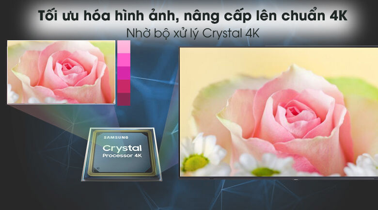 crystal 4k - smart tivi samsung 4k 60 inch ua60au8100