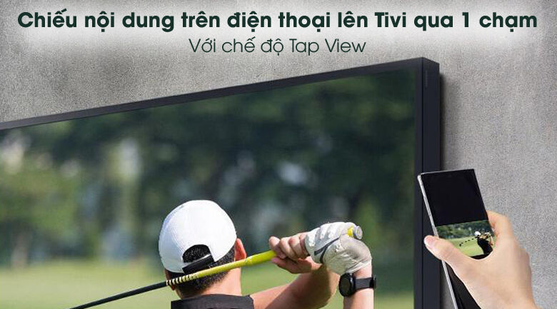 tap view - smart tivi samsung 4k 60 inch ua60au8100