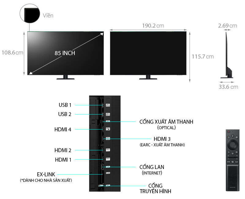 qled tivi 4k samsung 85q70a 85 inch smart tvmới 2021