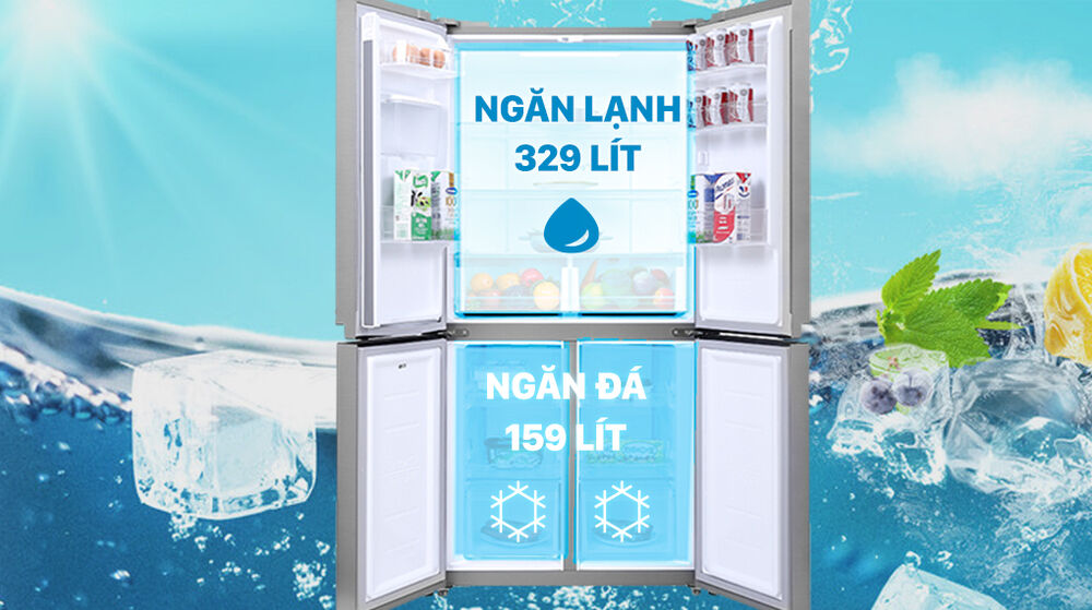 Tủ lạnh Samsung Inverter 488 lít RF48A4010M9/SV - Dung tích 488 lít tủ lạnh samsung inverter 488 lít rf48a4010m9/sv - dung tích 488 lít