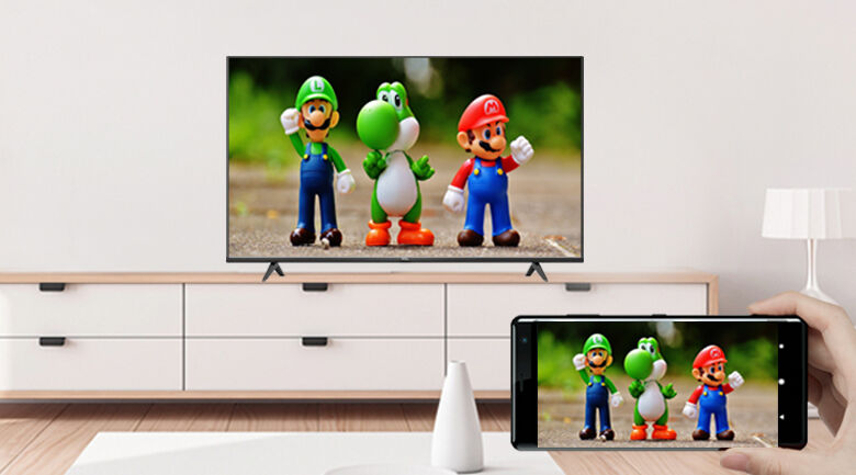 tính năng google cast - android tivi tcl 4k 50 inch 50p615