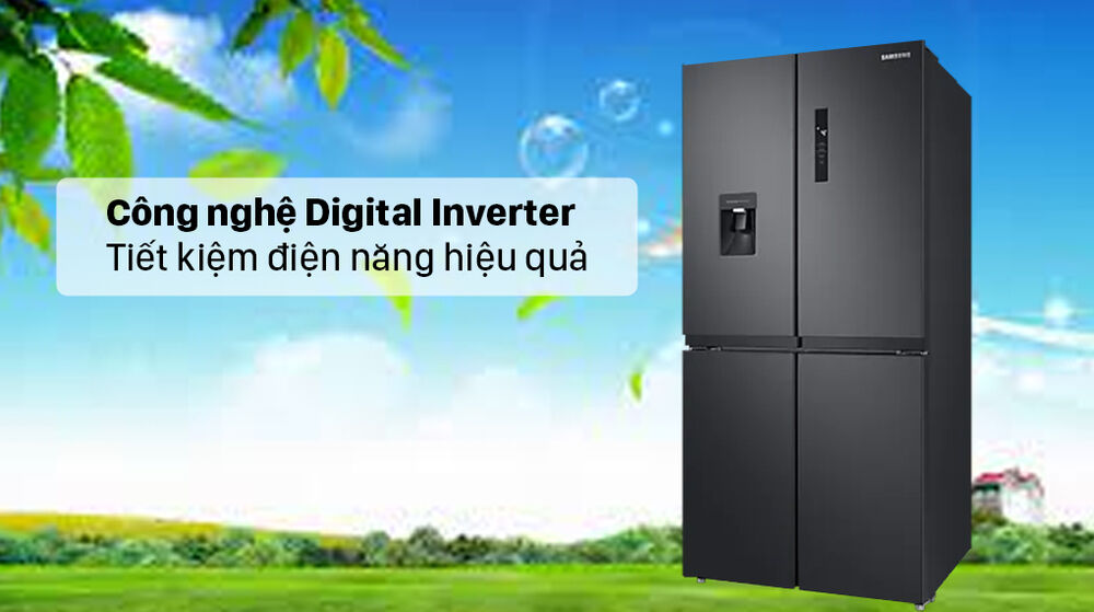 tủ lạnh samsung inverter 488 lít rf48a4010b4/sv - công nghệ digital inverter