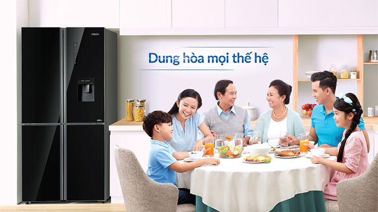 tủ lạnh aqua inverter 456 lít aqr-igw525em gb