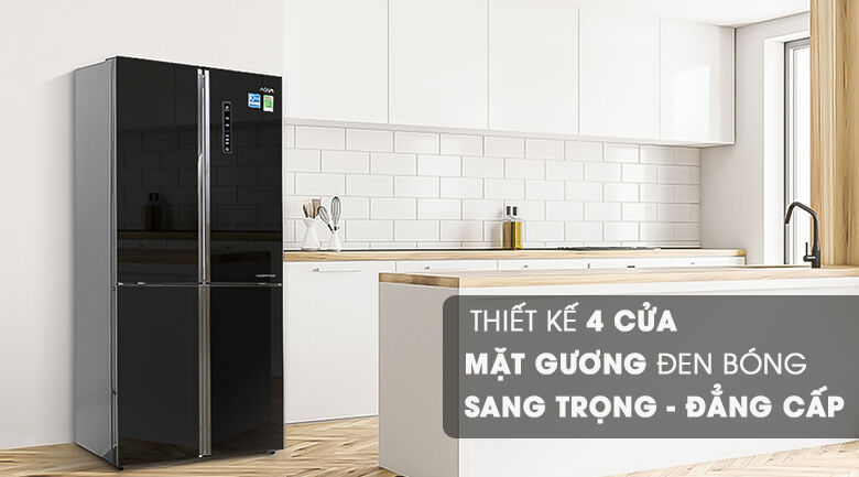 thiết kế - tủ lạnh aqua inverter 456 lít aqr-ig525am