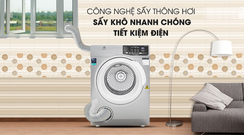Công nghệ sấy thông hơi - Máy sấy Electrolux 8 Kg EDV805JQSA công nghệ sấy thông hơi - máy sấy electrolux 8 kg edv805jqsa