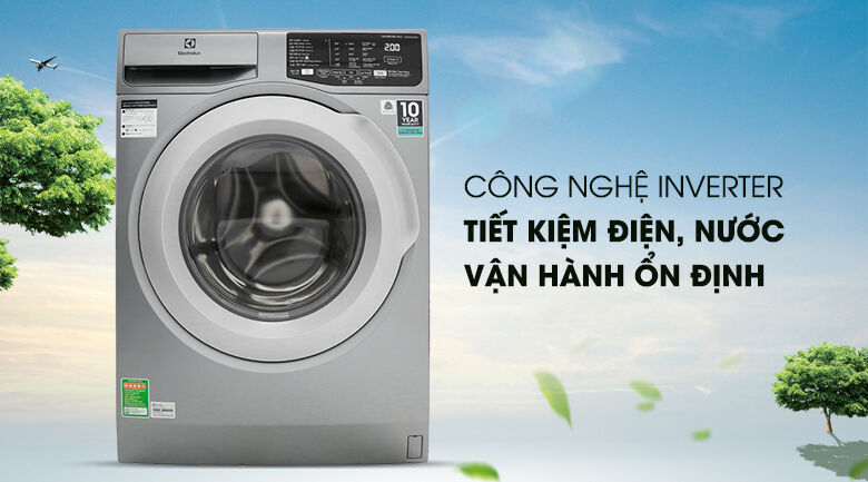máy giặt electrolux inverter 8 kg ewf8025cqsa - inverter