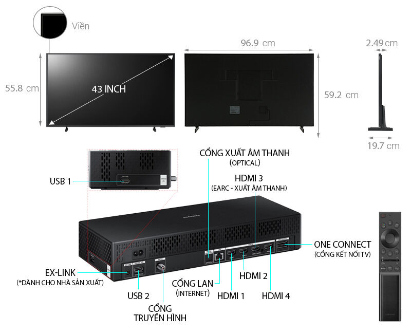 qled tivi khung tranh samsung 4k 43 inch 43ls03a lifestyle tv mới 2021