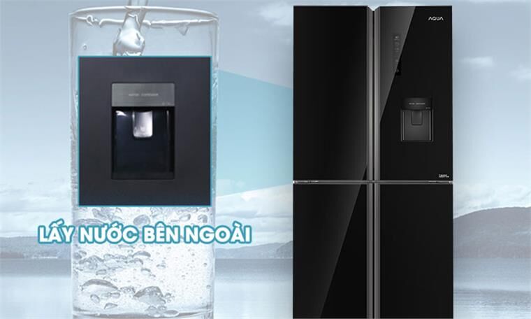 tủ lạnh aqua inverter 456 lít aqr-igw525em gb