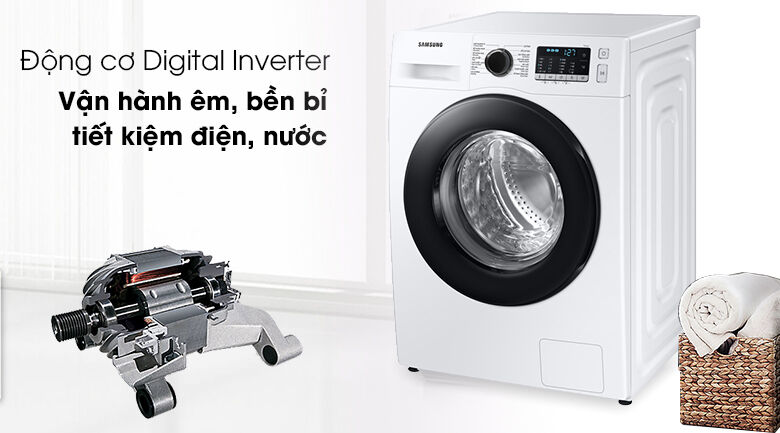 máy giặt samsung inverter 10kg ww10ta046ae/sv - inverter