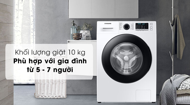 máy giặt samsung inverter 10kg ww10ta046ae/sv - khối lượng giặt