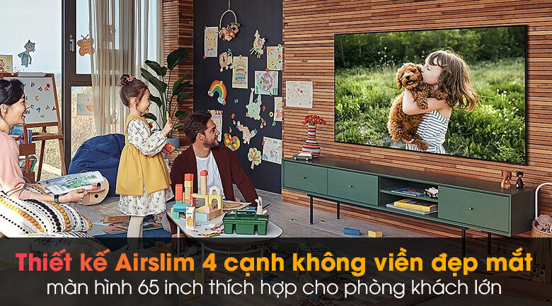 Smart Tivi QLED 4K 65 inch Samsung QA65Q65A - thiết kế thanh mảnh smart tivi qled 4k 65 inch samsung qa65q65a - thiết kế thanh mảnh