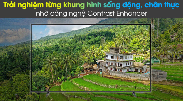 tivi led 4k samsung ua55au8100 - contrast enhancer