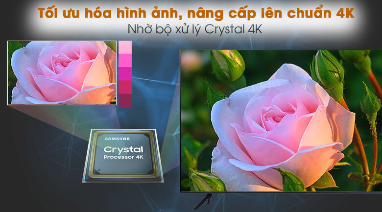 crystal 4k - smart tivi samsung 4k 65 inch ua65au7200