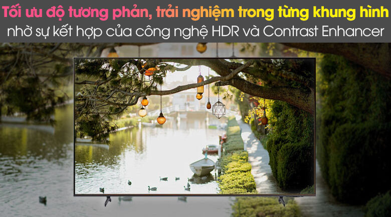 hdr và contrast enhancer - smart tivi samsung 4k 65 inch ua65au8100