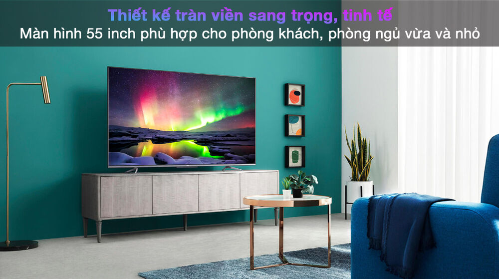 android tivi tcl 4k 55 inch 55p725 - thiết kế