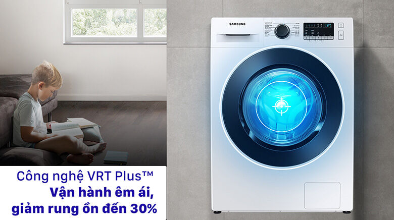 công nghệ vrt plus-máy giặt samsung inverter 9.5 kg ww95t4040ce/sv lồng ngang
