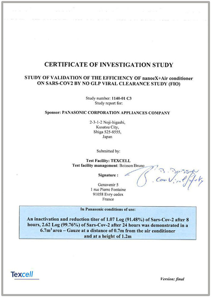 công nghệ nanoe™ x trên máy lạnh panasonic có khả năng ức chế covid 19