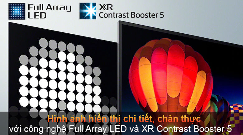 android tivi sony 4k 65 inch xr-65x90j - full array led và xr contrast booster 5