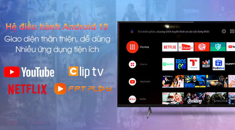 android tivi sony 4k 65 inch xr-65x90j - hệ điều hành android 10