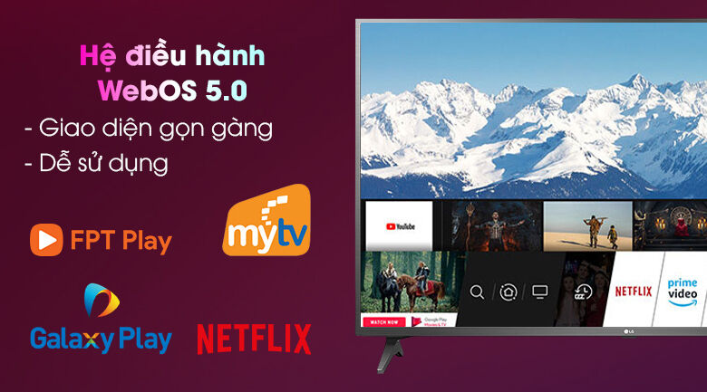 smart tivi lg 4k 43 inch 43un7290ptf- hệ điều hành webos smart tv 5.0