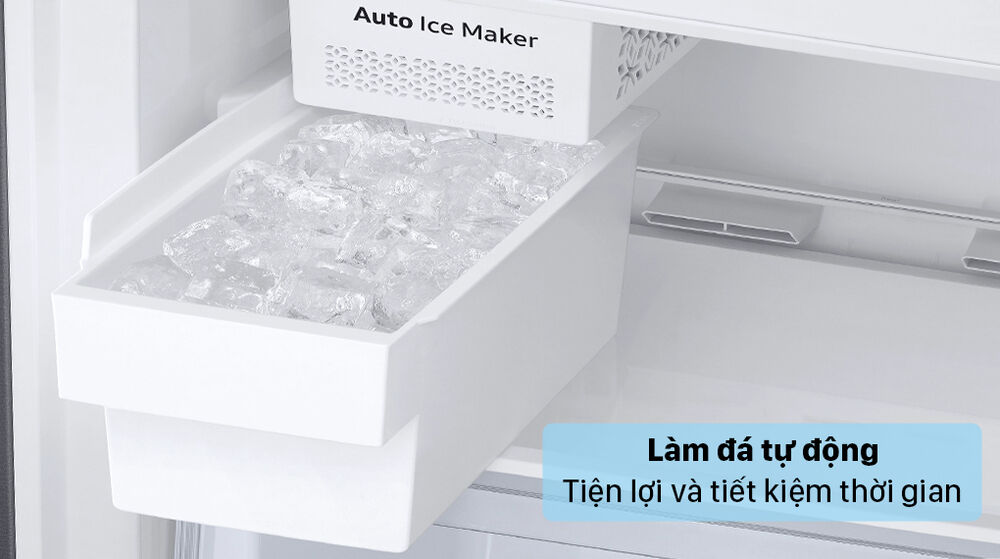 tủ lạnh samsung inverter 307 lít rb30n4190bu/sv - làm đá tự động