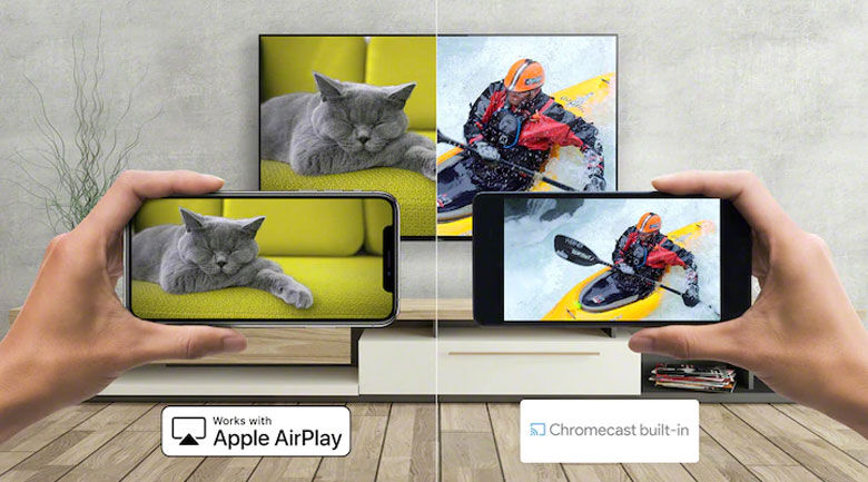 android tivi sony 4k 65 inch xr-65x90j - chrome cast, airplay