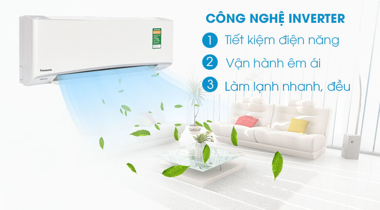 công nghệ inverter - máy lạnh panasonic inverter 1 hp cu/cs-xu9ukh-8