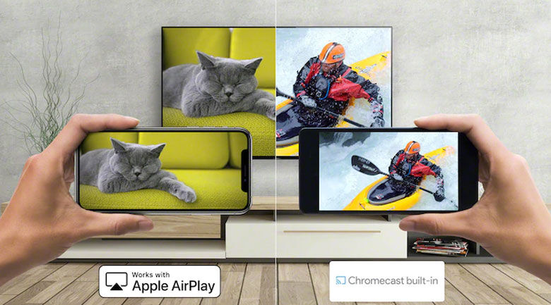 Chromecast và AirPlay 2 - Tivi LED Sony KD-65X80J chromecast và airplay 2 - tivi led sony kd-65x80j