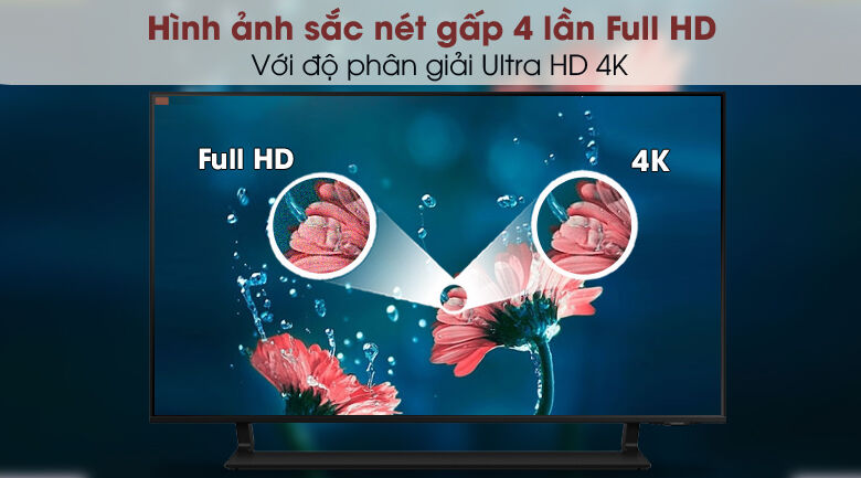 smart tivi qled 4k 43 inch samsung qa43q65a - độ phân giải 4k