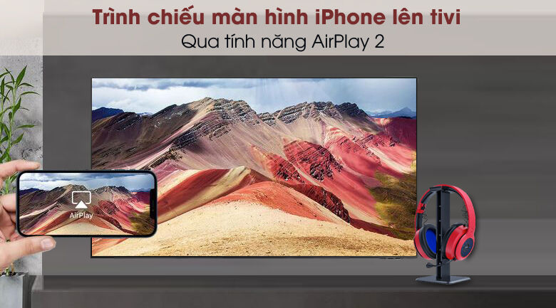 smart tivi qled 4k 43 inch samsung qa43q65a - airplay2