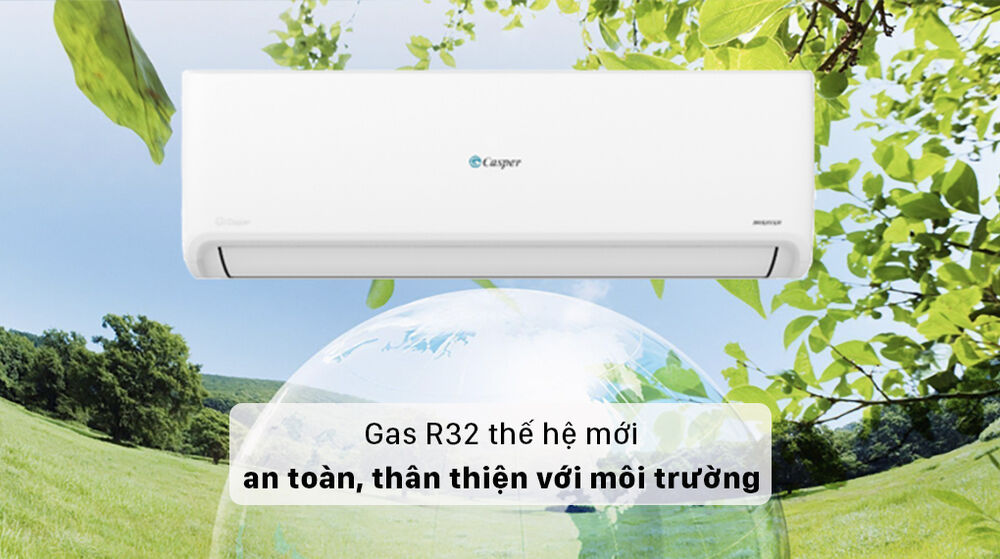 máy lạnh casper gc-12is32 - gas r32