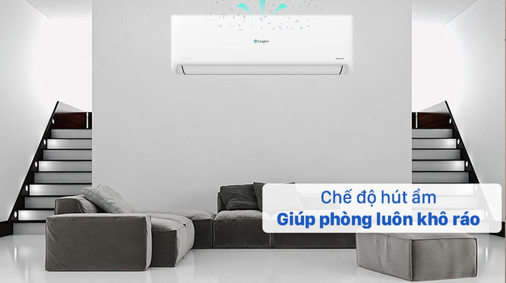 máy lạnh casper gc-12is32 - chế độ hút ẩm