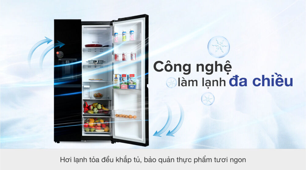 tủ lạnh lg inverter 635 lít gr-d257wb - công nghệ làm lạnh