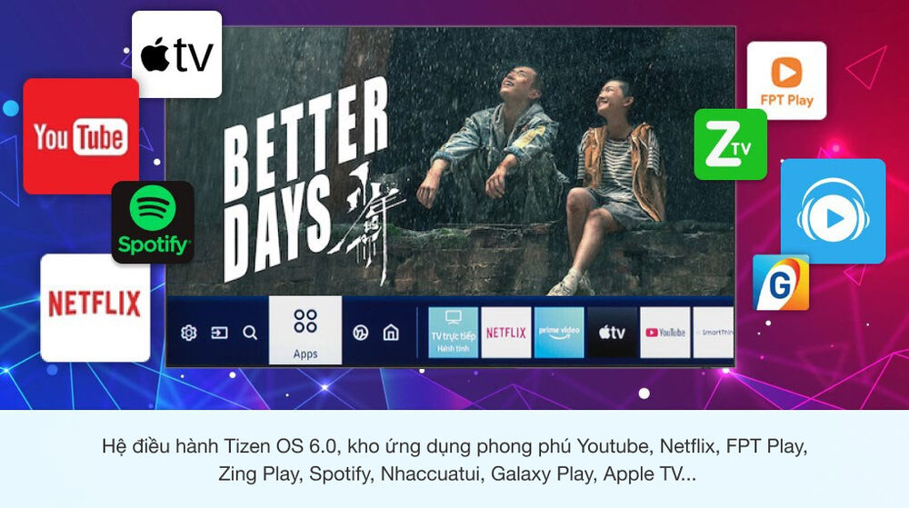 smart tivi neo qled 4k 65 inch samsung qa65qn90a -hệ điều hành tizen