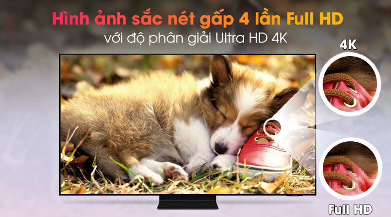 smart tivi neo qled 4k 65 inch samsung qa65qn90a - độ phân giải ultra hd 4k