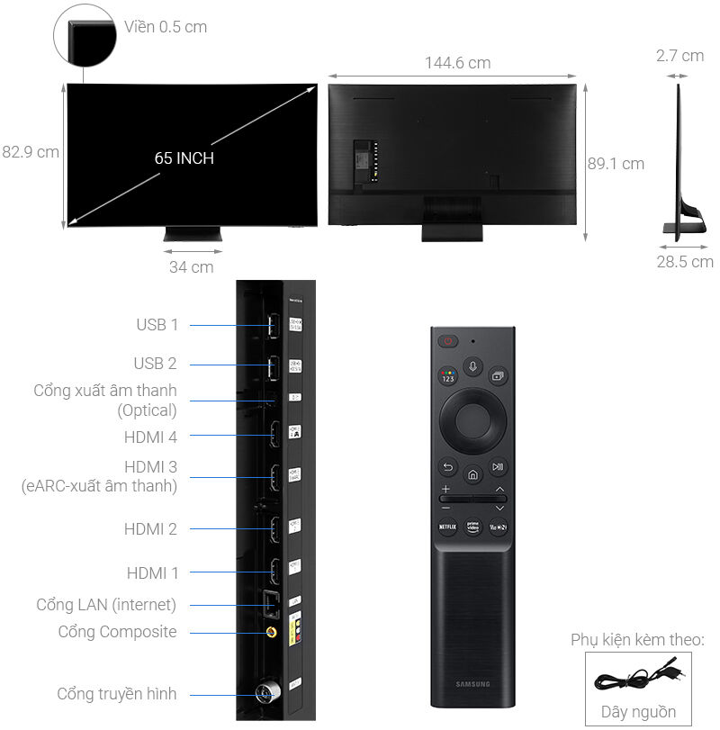 smart tivi neo qled 4k 65 inch samsung qa65qn90a