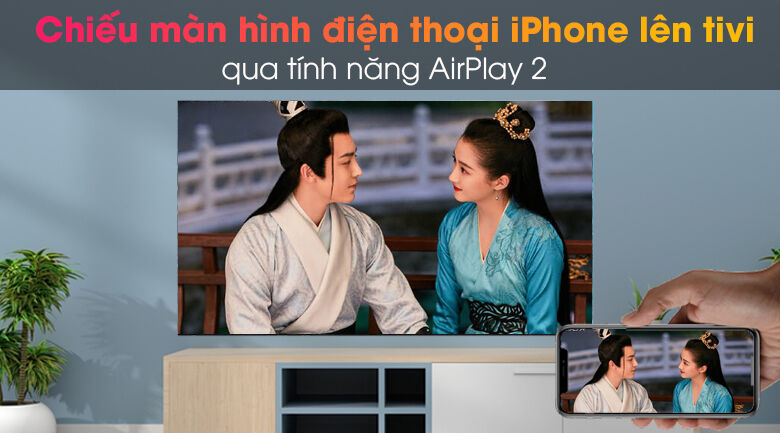 Tivi Neo QLED 8K Samsung QA65QN900A - Dễ dàng chiếu màn hình điện thoại lên tivi qua các tính năng AirPlay 2 tivi neo qled 8k samsung qa65qn900a - dễ dàng chiếu màn hình điện thoại lên tivi qua các tính năng airplay 2