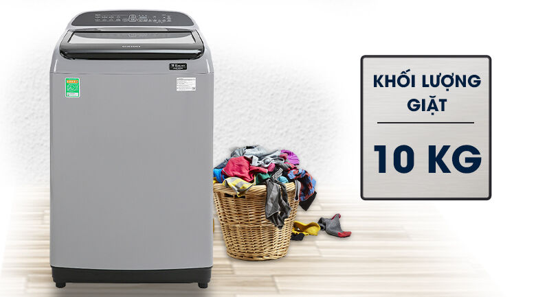 máy giặt samsung inverter 10 kg wa10t5260by/sv - khối lượng giặt