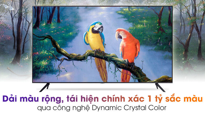 smart tivi samsung 4k 50 inch ua50au7200 - đắm mình trong khung hình với sắc màu trong trẻo tuyệt đẹp qua công nghệ dynamic crystal color