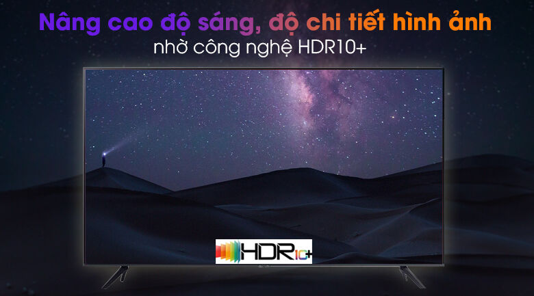 smart tivi samsung 4k 50 inch ua50au7200 - cảm nhận rõ sắc thái và chi tiết hoàn mỹ trên khung hình qua công nghệ hdr10+