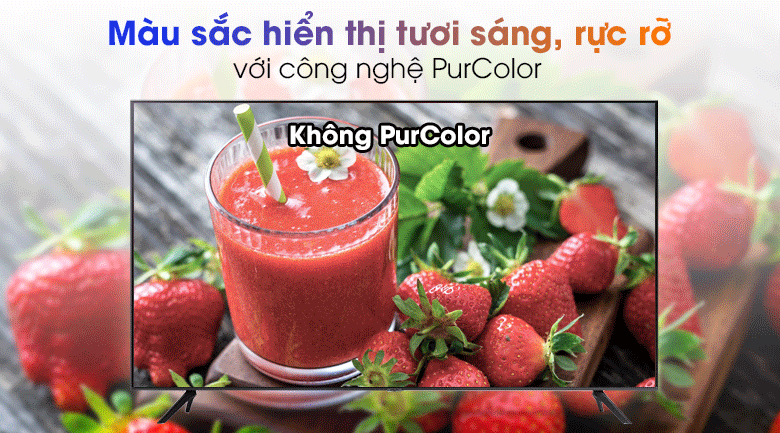 smart tivi samsung 4k 50 inch ua50au7200 - cho màu sắc hình ảnh gần với màu tự nhiên nhất nhờ công nghệ purcolor