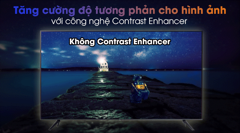 smart tivi samsung 4k 50 inch ua50au7200 - tăng độ tương phản cho hình ảnh qua công nghệ contrast enhancer